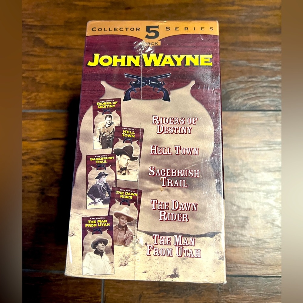 John Wayne Collector Series VHS Set 5 Pack Vintage Western